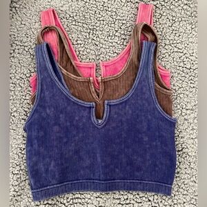 Zenana Ribbed Bralette Bundle -‎ 3 bralettes included - New without tags
